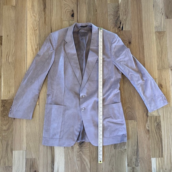 Joshua Trent Vintage Suede Beige 2 Button Blazer Mens 38R? - Picture 2 of 4